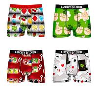 Lucky Boxer 4 Calzoncillos Varios Colores para Hombre, Pack 4pcs PK2345, L