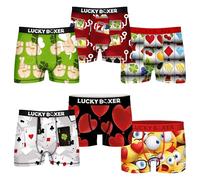 Lucky Boxer PK-6 6 Calzoncillos diseño Variado para Hombre Talla XL, Diverso