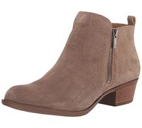 Lucky Brand Botines Basel para mujer, Gamuza aceitada natural de hongo oscuro, 39 EU