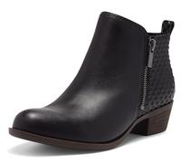 Lucky Brand Botines Basel para mujer, Negro/Negro, 43 EU
