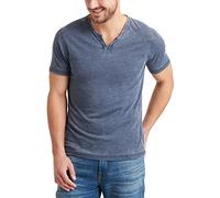 Lucky Brand Camiseta Venice Burnout con Cuello de Muesca para Hombre, Azul Marino (American Navy), X-Large