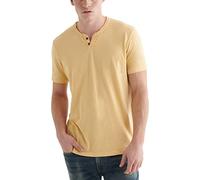 Lucky Brand Camiseta Venice Burnout con Cuello de Muesca para Hombre, (Jojoba), XXL