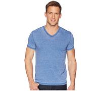 Lucky Brand Camiseta Venice Burnout con Cuello en V, Azul Mónaco, XL para Hombre