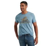 Lucky Brand Men's Short Sleeve Crew Neck Coyote Rider tee, Allure, Large