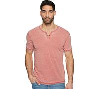 Lucky Brand Men's Venice Burnout Notch Neck tee Shirt, Cowhide, L