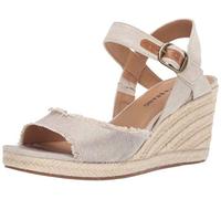 Lucky Brand Mindra - Alpargata, sandalia de cuña para mujer, Natural/Plat, 42 EU