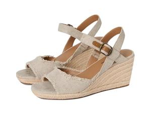 Lucky Brand Mindra - Alpargata, sandalia de cuña para mujer, Natural/Plat, 42 EU