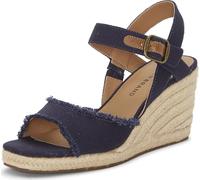 Lucky Brand Mindra, Sandalias con cuña Mujer, añil, 38 EU Ancho