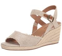 Lucky Brand Mindra, Sandalias con cuña Mujeres, Platino Natural, 11 Wide