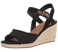 Lucky Brand Mindra, Sandalias con cuña Tipo Alpargatas Mujer, Black, 40 EU