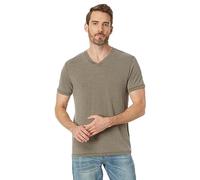 Lucky Brand Venice Burnout - Camiseta de Manga Corta para Hombre Verde Oscuro L