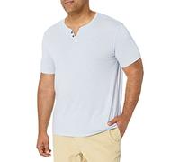 Lucky Brand Venice Burnout Notch Neck tee Shirt Camiseta, Azul Fog, XL para Hombre