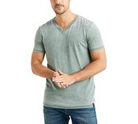 Lucky Brand Venice Burnout V-Neck tee Shirt Camiseta, Corona Laurel, XL para Hombre