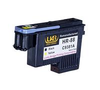 Lucky Bridge HP88 - Cabezal de impresión C9381A remanufacturado negro y amarillo compatible con impresora HP Officejet con impresora PRO K5400 L7550 L7580 L7590 L7650 L7680 L7750 L7780 L7790