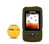 LUCKY Buscador de Peces Sonar portátil Buscadores de Peces de Pesca de Profundidad de Barco Portátil Impermeable Buscador de Pesca inalámbrico Transductor de Kayak para la Pesca en Hielo