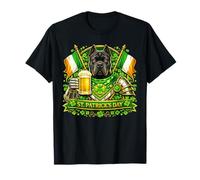 Lucky Cane Corso St Patrick’s Day Green Beer Shamrock Camiseta