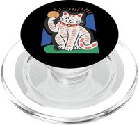 Lucky Cat Maneki Neko - Abalorio japonés de la Fortuna PopSockets PopGrip para MagSafe