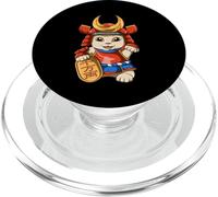 Lucky Cat Samurai Maneki Neko Kawaii Gato Japonés PopSockets PopGrip para MagSafe