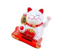 Lucky Cat Solar Swing Arm Figure Photo Feng Shui Car Decoration