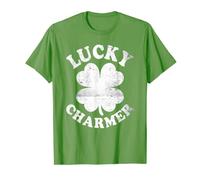 LUCKY CHARMER Funny St. Patrick's Day TShirt Boys Kids Girl Camiseta