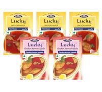Lucky Chicken Curry Combo Masala paquete de 5 (3 pollo Masala, 2 pollo Korma Masala)