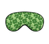 Lucky Clover Funny Sleep Eye Mask Soft Blindfold Eye Cover con correa ajustable Night Eyeshade para hombres y mujeres