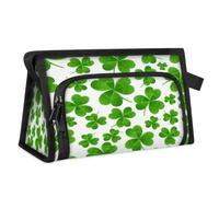 Lucky Clover Leaves - Neceser de viaje para mujeres, hombres, niñas y niños, multifuncional, bolsa de maquillaje, organizador de cosméticos, bolsa de ducha, color, M, Organizador de bolsas