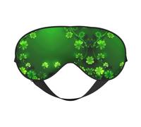 Lucky Clover - Máscara de ojos para máxima comodidad para dormir, ajustable, transpirable y elegante, perfecta para sensibilidad a la luz, insomnio