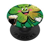 Lucky Clover Parade Alegre diseño irlandés PopSockets PopGrip Adhesivo