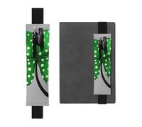 Lucky Clover Spot - Portalápices de cuero con banda elástica, funda portátil para bolígrafos, diarios y planificadores