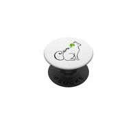 Lucky Cute Cat Green Clover Shamrock Irlanda Irish Pride PopSockets PopGrip Adhesivo