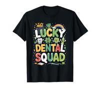 Lucky Dental Squad Shamrock St Patricks Day Dentist Team Camiseta