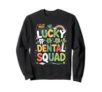 Lucky Dental Squad Shamrock St Patricks Day Dentist Team Sudadera