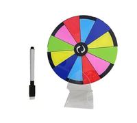 Lucky Draw - Rueda giratoria borrable reutilizable para mesa de destino, placa giratoria de fácil montaje