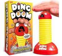 Lucky Egg Ding Or Doom - Juego de fiesta de zumbador de ritmo rápido para niños, adolescentes y adultos - Juego de categoría de pensamiento rápido con 200 indicaciones - Divertido juego familiar y de