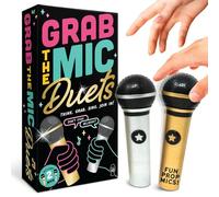 Lucky Egg - Dúos de karaoke - Da rienda suelta a tu diva interior con nuestros juegos de fiesta para adultos, actividad musical divertida para adultos y niños, juego de canto con 2 micrófonos,