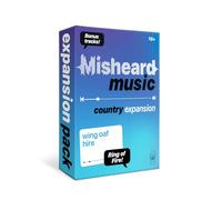 Lucky Egg Misheard Music: Expansión Country - Paquete de tarjetas complementarias para el juego original de música misheard misoed, 100 cartas de tonterías líricas country, juego base requerido