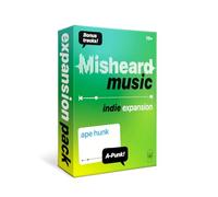 Lucky Egg Misheard Music: Indie Expansion - Paquete de cartas adicionales para el juego de música original Misheard, 100 cartas de tonterías líricas indie, juego base requerido