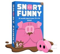 Lucky Egg Snort Funny - Juego De Mesa - Si Te Ríes, Pierdes - con 150 Cartas De Retos - 5 Hocicos De Cerdo Y Fichas De Barro - Juegos Divertidos para Niños Y Adultos - De 4 A 8 Jugadores - 8 Años