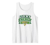 Lucky Energy Only 17 de Marzo Fiesta Irlandesa Clover St Patricks Camiseta sin Mangas