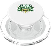 Lucky Energy Only 17 de Marzo Fiesta Irlandesa Clover St Patricks PopSockets PopGrip para MagSafe