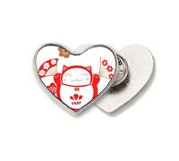 Lucky Fortune - Broche de metal con diseño de gato y flor de Japón