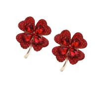 Lucky Four - Broches de diamantes de imitación, 2 unidades, adornos de metal ligero para diseño de disfraces, suministros de manualidades de cristal, One Size, como se describe