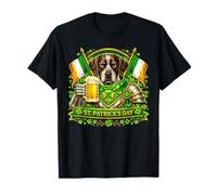Lucky German Shorthaired Pointer St Patrick’s Day Shamrock Camiseta