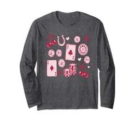 Lucky Girl Energy Gambling Playing Cards Cherries and Dice Manga Larga