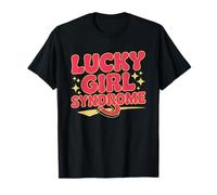 Lucky Girl Syndrome Trebol Grafico Manifestando Era Camiseta