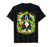 Lucky Great Dane St Patrick’s Day Rainbow Shamrock Dog Lover Camiseta