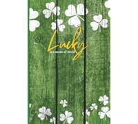 Lucky Green Shamrock Notebook: 6x9, 110 page, blank, lined journal