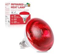 LUCKY HERP 250W Infrarotlampe Wärmelampe Infrarroja Calor, Rotlichtlampe für Reptilien Terrarium Lampe, E27 Basking Spot für Pollnerfarmen, Lebensmittelbeleuchtung Badeder