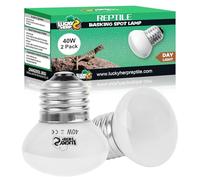 LUCKY HERP Lámpara de calor para reptiles, 40 W, para reptiles, 2 unidades, para anfibios
